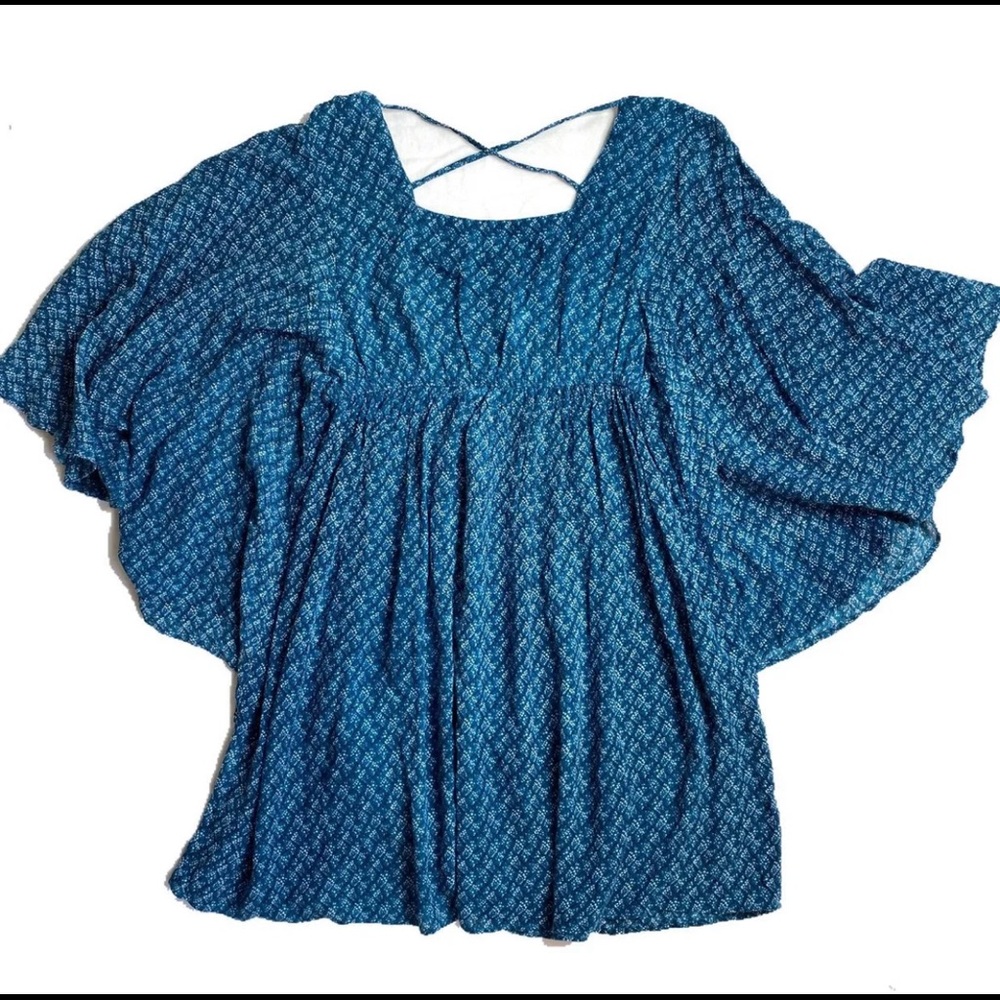 Anthropologie Earthbound boho flowy top dress M